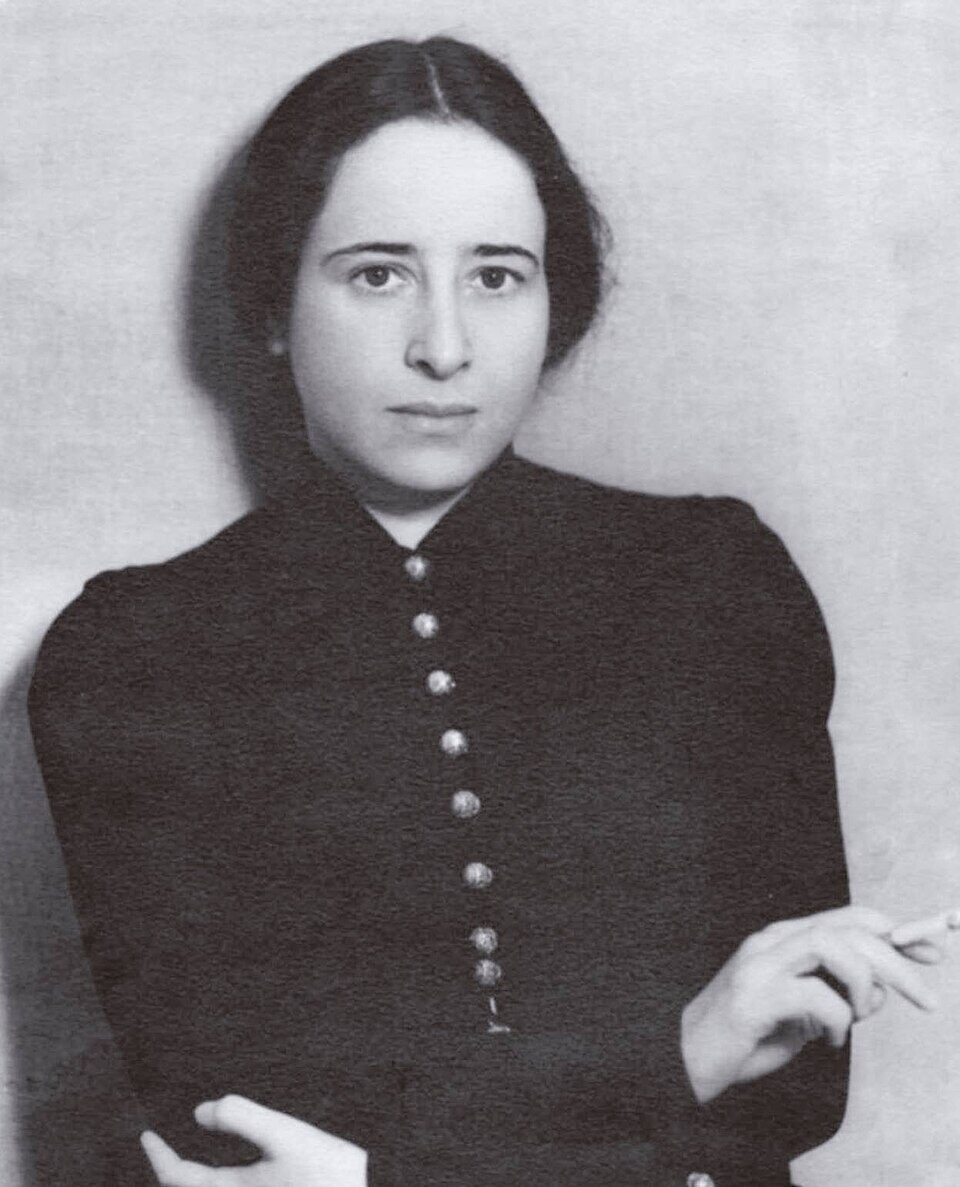 Historical portrait of Hannah Arendt