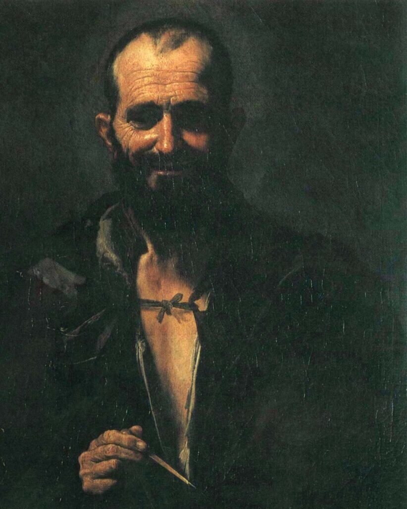 Historical portrait of Democritus