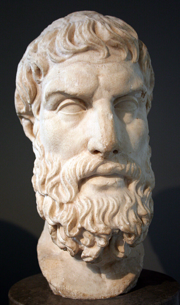 Historical portrait of Epicurus