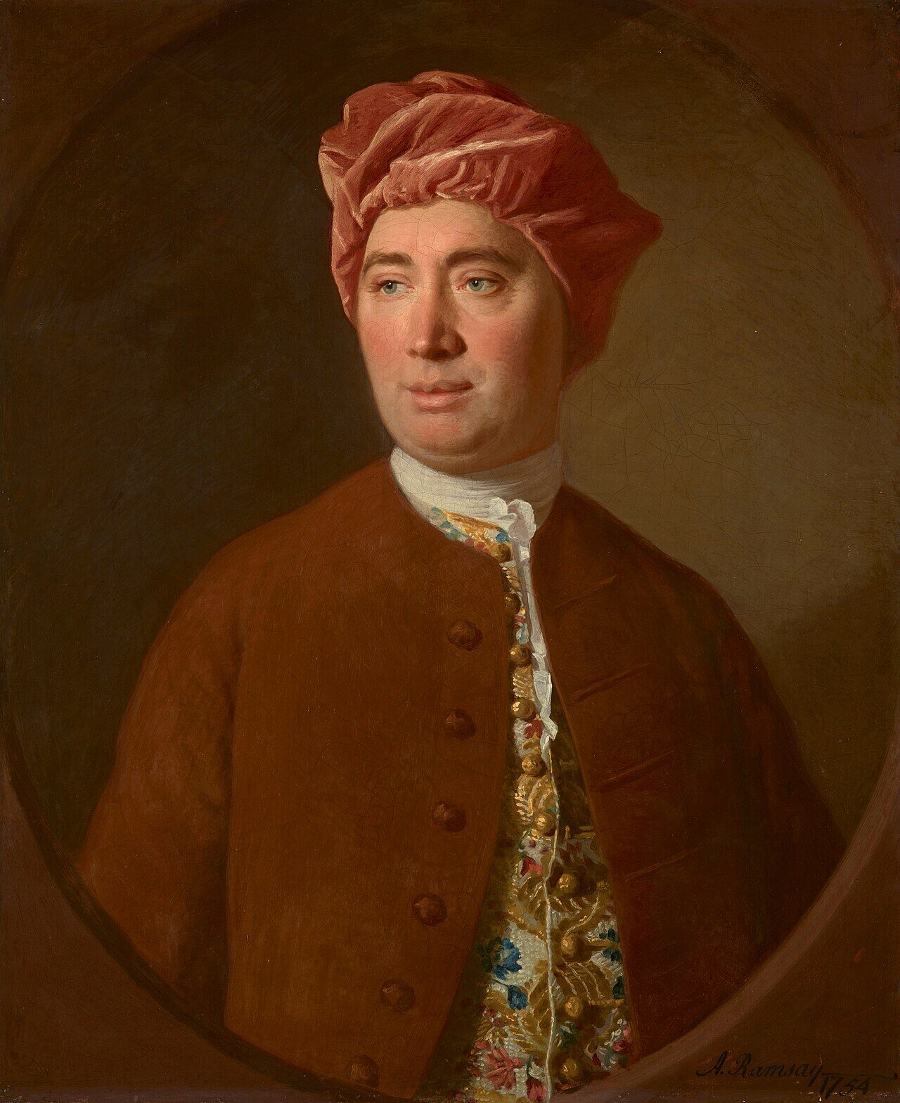 Historical portrait of David Hume
