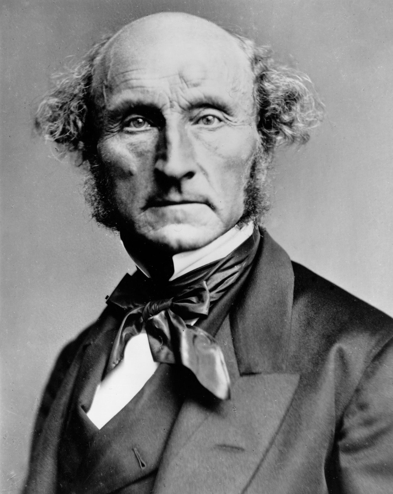 Historical portrait of John Stuart Mill
