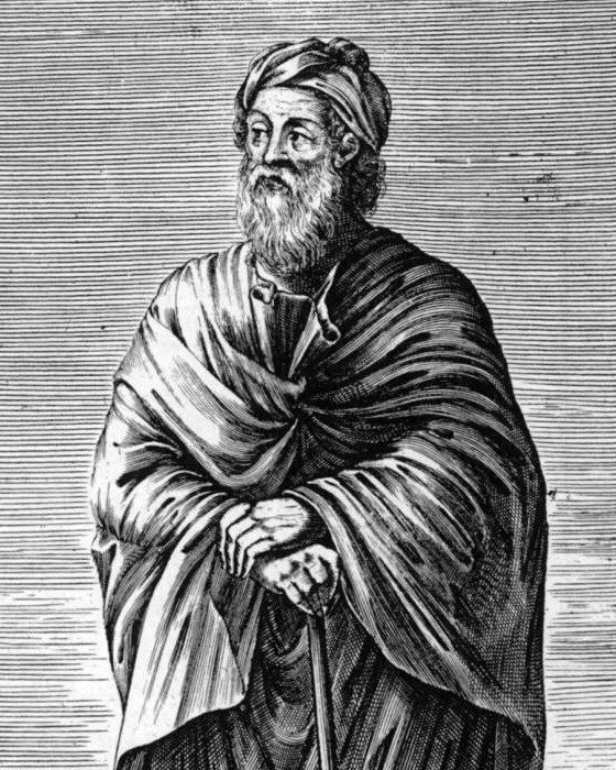 Historical portrait of Xenophanes